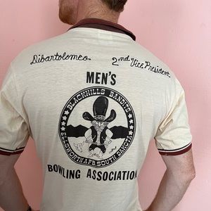 Frank’s bowling shirt. Ellsworth Air Force Base, South Dakota. Single stitch